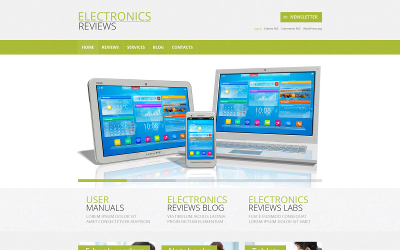 Duyarlı Elektronik İnceleme WordPress Teması