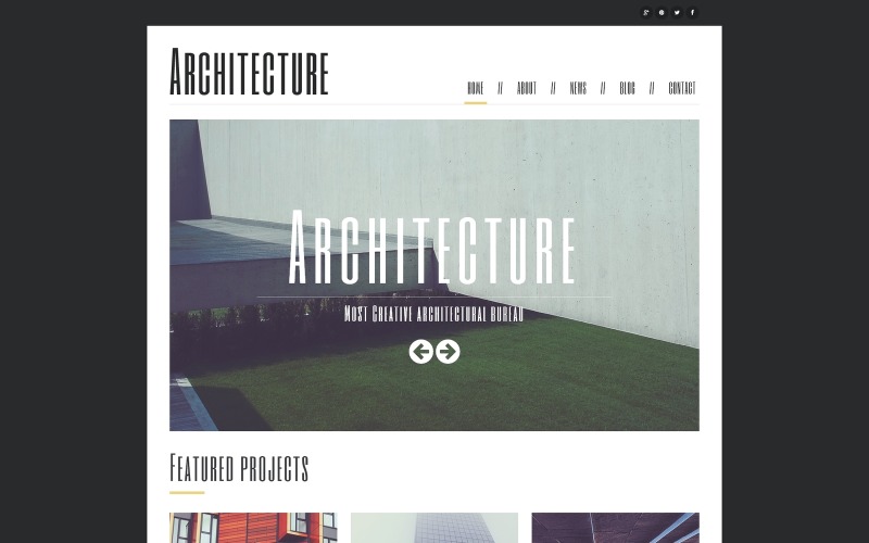 Мінімалізм в архітектурі Joomla шаблон