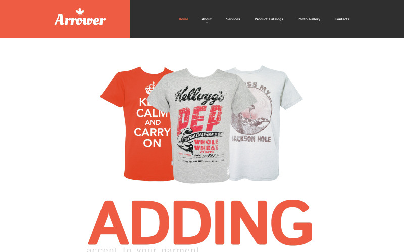 Responsive Website-Vorlage für die Druckerei