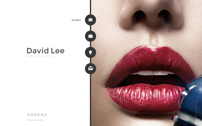 摄影师作品集网站模板