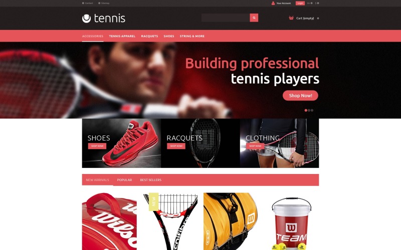 Tema de acessórios para tênis PrestaShop