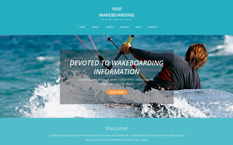 Wakeboarding Drupal Vorlage
