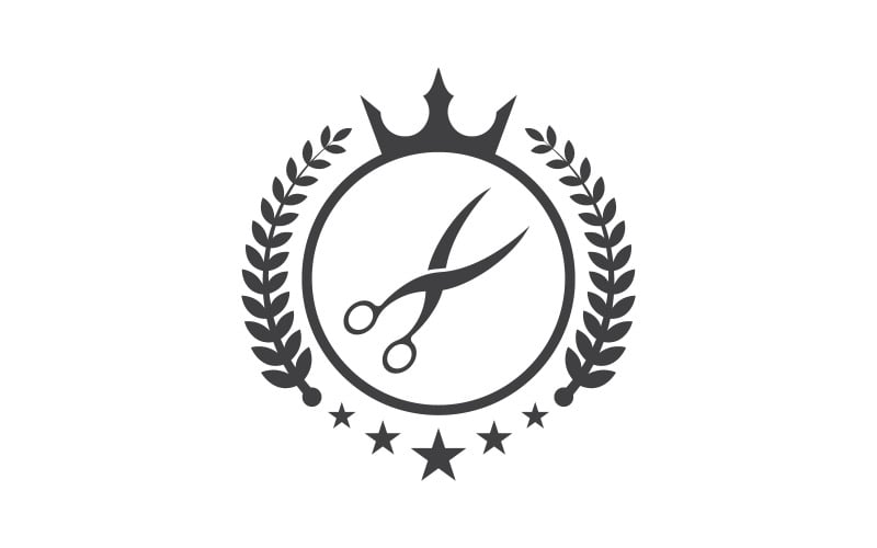 Kapperszaak element Logo Vector pictogram ontwerp illustratie v.8