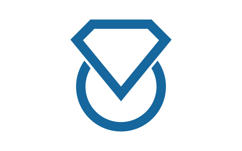 Luksusowa ikona diamentu Logo ilustracja wektorowa v.9