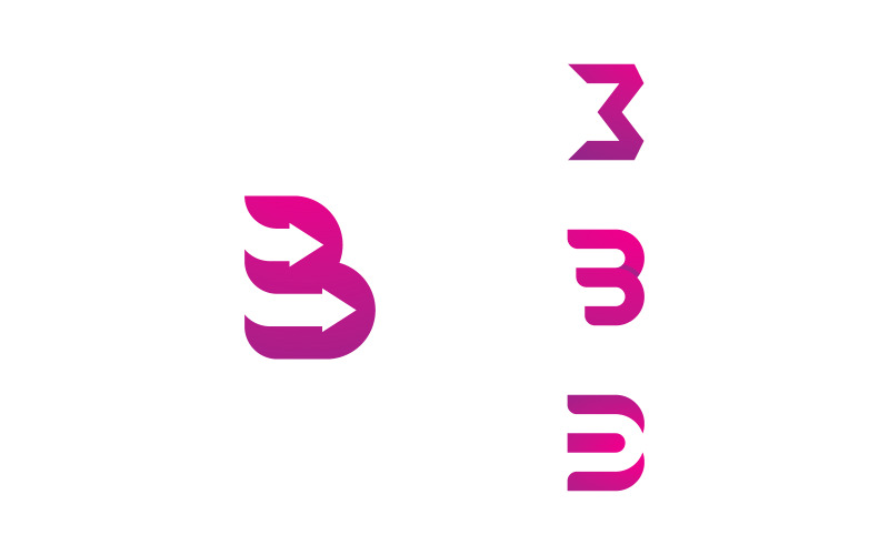 Szablon projektu ikony logo litery B, kreatywny symbol logo B 13