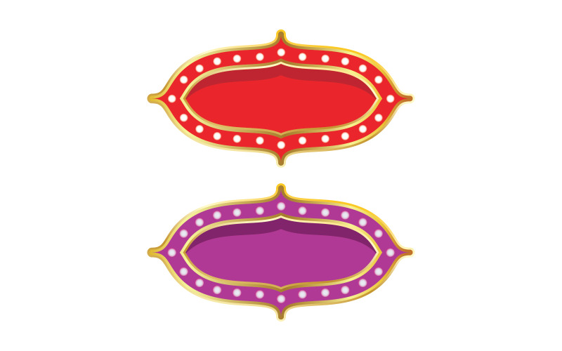 Modello di logo di progettazione dell'illustrazione vettoriale dell'elemento del circo v.5