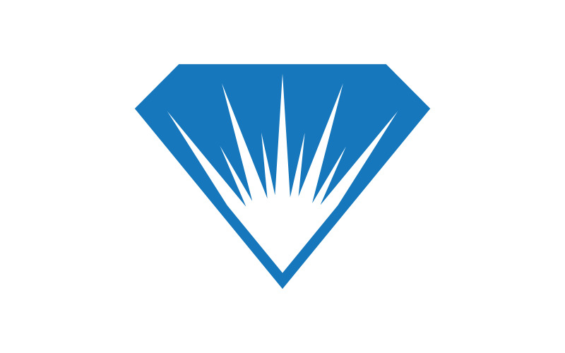 Роскошный значок Diamond Логотип векторная иллюстрация v.27