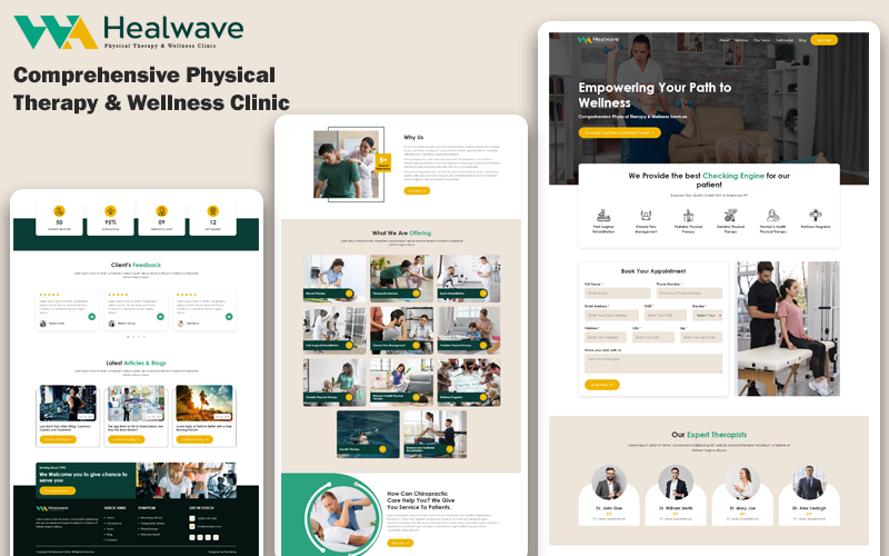 Healwave: Omfattande sjukgymnastik och friskvårdsklinik