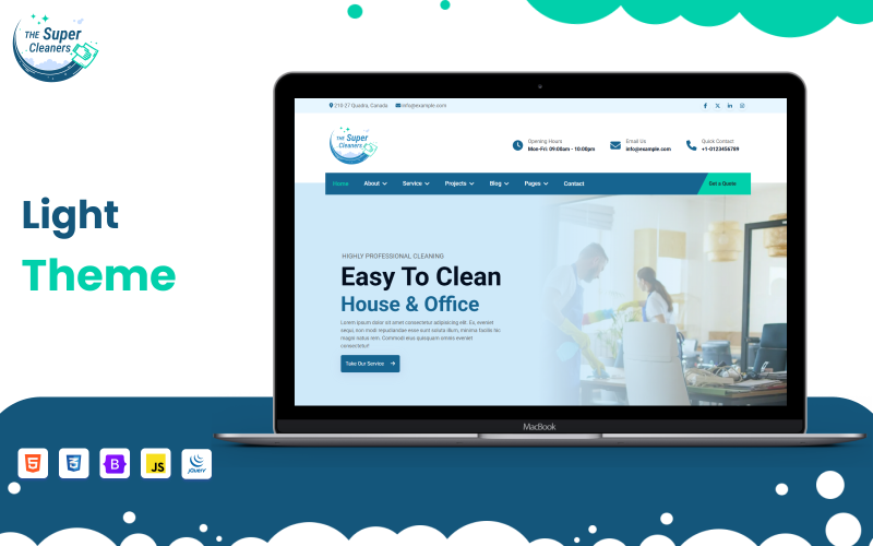 The Super Cleaners - Multipage Cleaning Services HTML Website Template