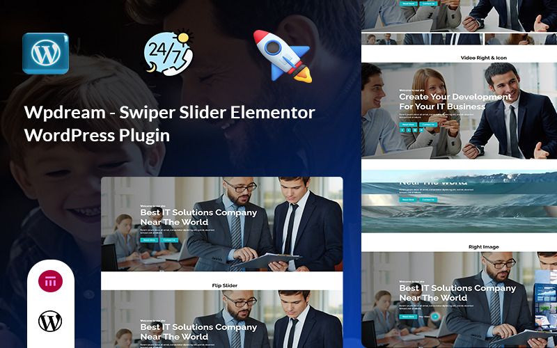 Wpdream - Plugin Advance Slider para Elementor no WordPress