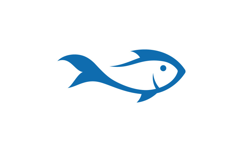 Diseño de icono de logotipo de pez vector 4