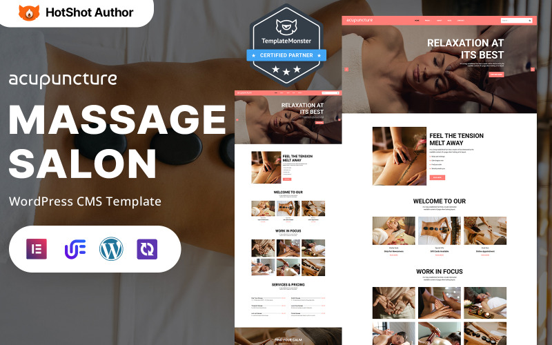 Acupuncture - Thème WordPress réactif pour spa et bien-être de luxe