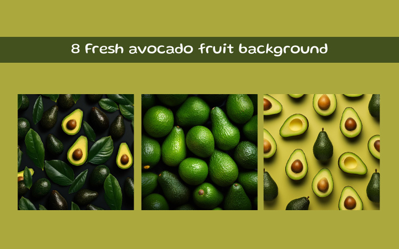 Fond de fruits d'avocat frais