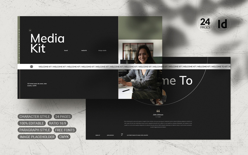 Media Kit-Vorlage | InDesign