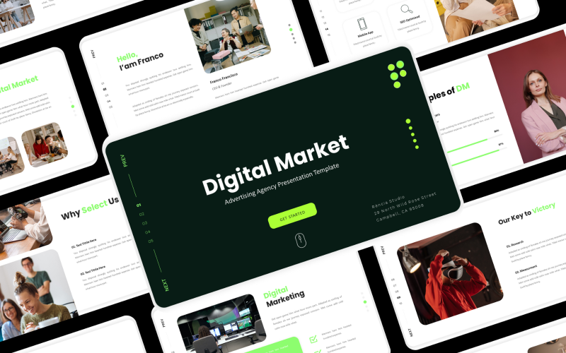 Mercato digitale - Modelli di presentazione PowerPoint