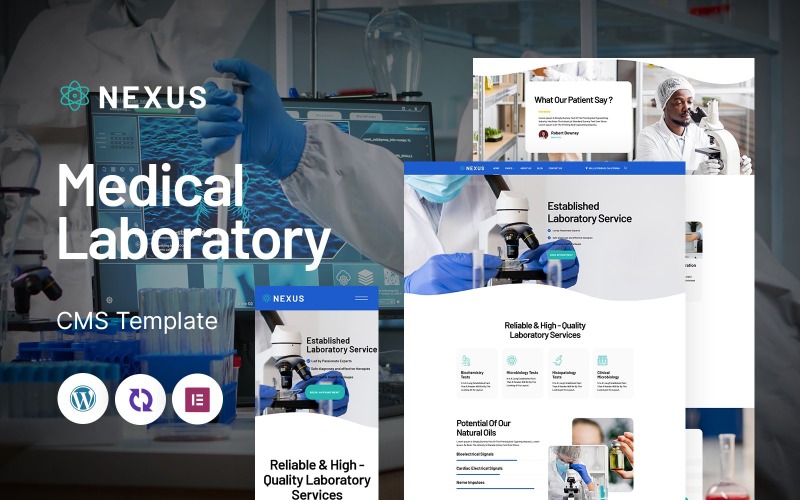 Nexus – Mehrzweck-Responsive-WordPress-Theme für medizinische Labore