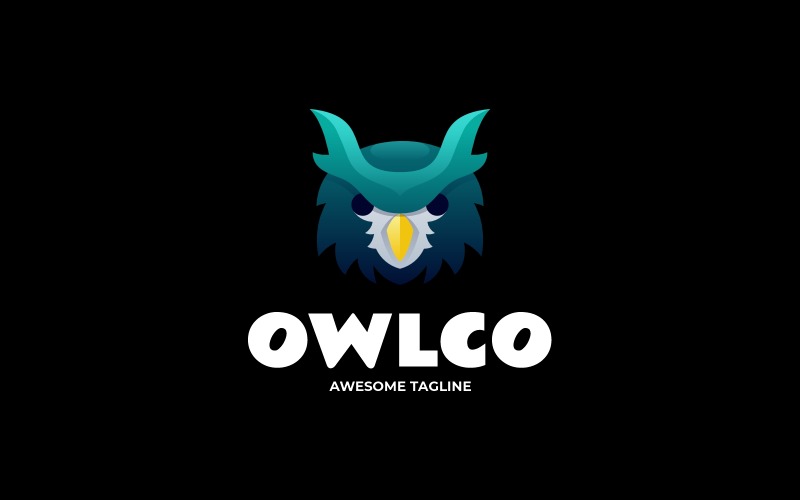 Logo colorato sfumato Owlco 9