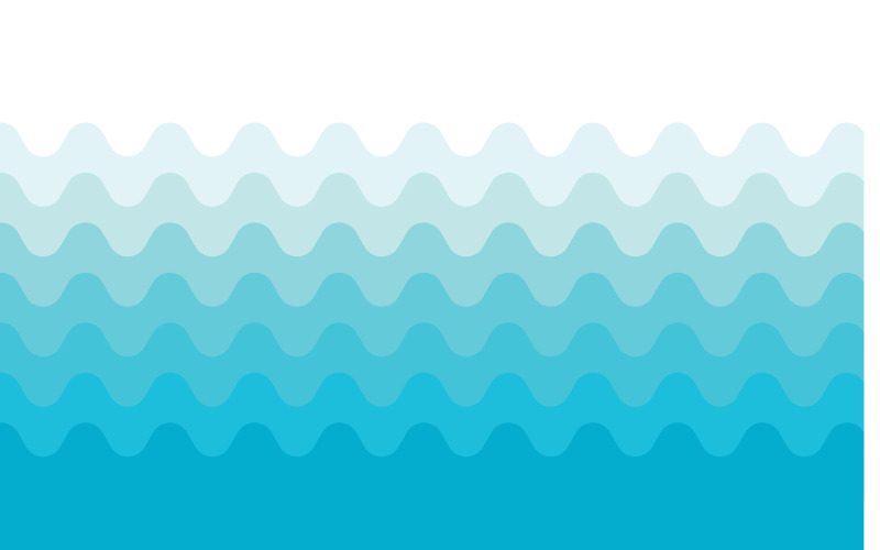 Modèle d'arrière-plan d'illustration de vague d'eau v.11