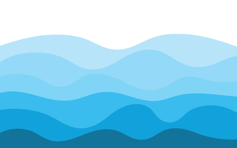Plantilla de fondo con ilustración de ondas de agua v.1