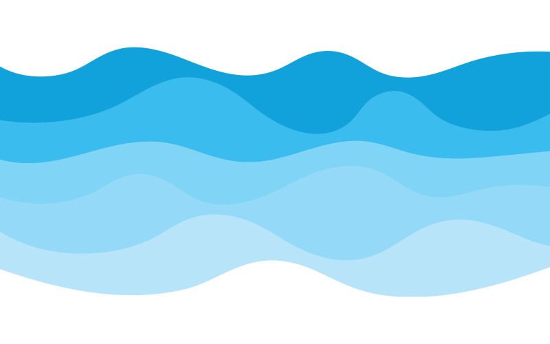 Plantilla de fondo con ilustración de ondas de agua v.3