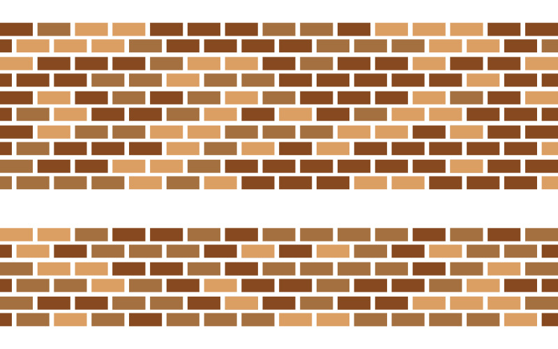 Tegelvägg vektor illustration design mall v.1