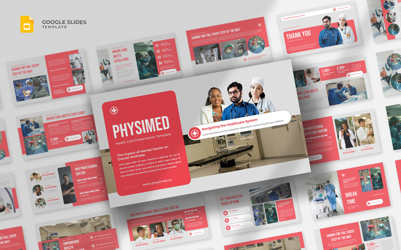 Physimed - Szablon Google Slides dla opieki zdrowotnej medycznej