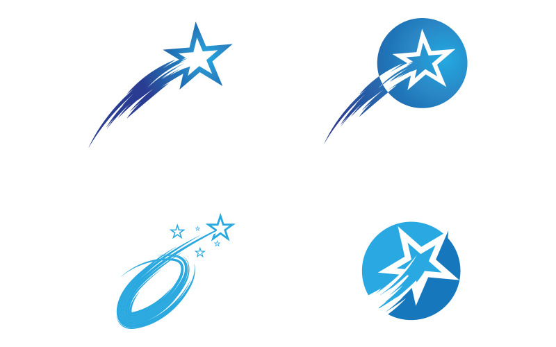Blast Star ikon Mall vektor illustration logotyp design v.13