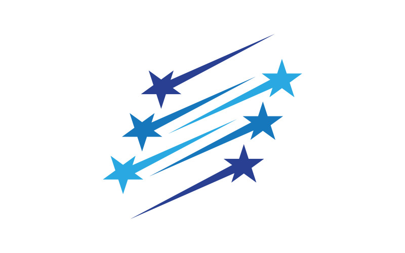 Blast Star ikon Mall vektor illustration logotyp design v.21
