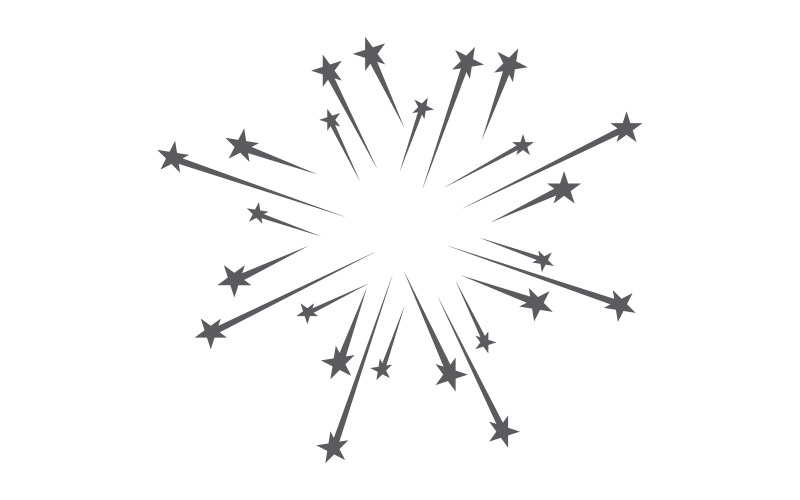 Blast Star-pictogram Sjabloon vectorillustratie logo-ontwerp v.12