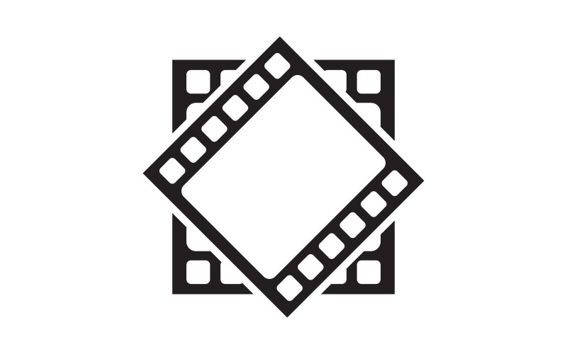 Film film bio ikon vektor Logo design illustration v.10