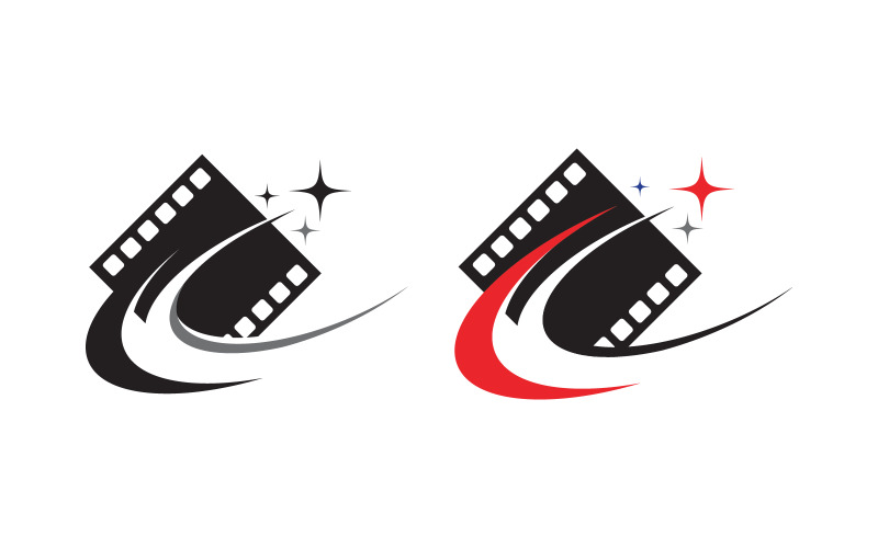 Film film bioscoop icoon vector Logo ontwerp illustratie v.11