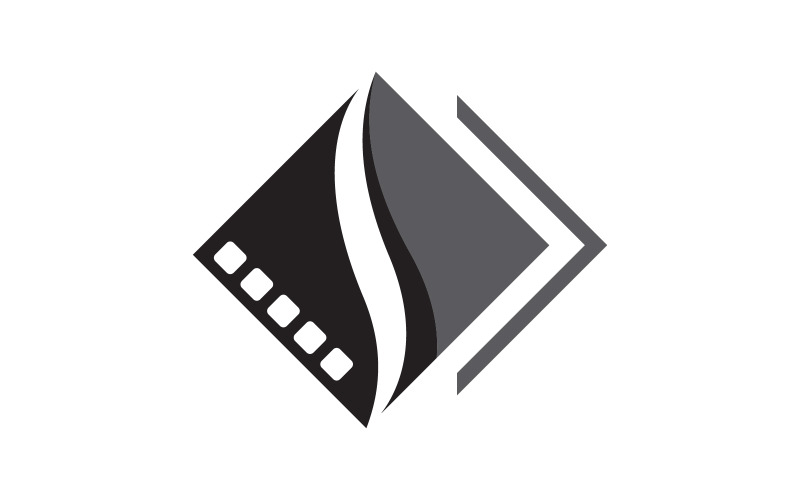 Film film bioscoop icoon vector Logo ontwerp illustratie v.20