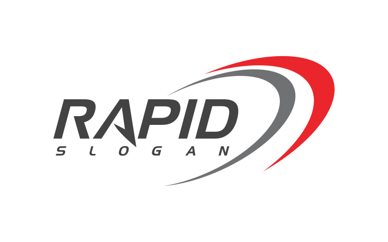 Modèle d'illustration de conception vectorielle d'icône de vitesse rapide v.6