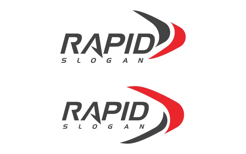 Rapid Speed icona più veloce logo disegno vettoriale illustrazione modello v.1