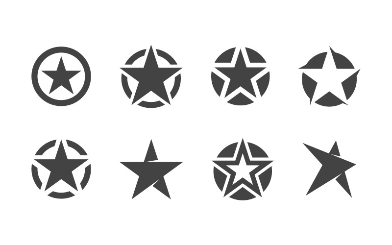 Blast Star-pictogram Sjabloon vectorillustratie logo-ontwerp v.35