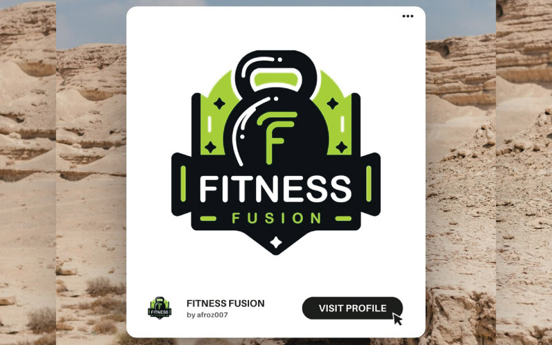 Fitness Fusion: цілісні фітнес-програми для дизайну логотипу здоров’я розуму та тіла