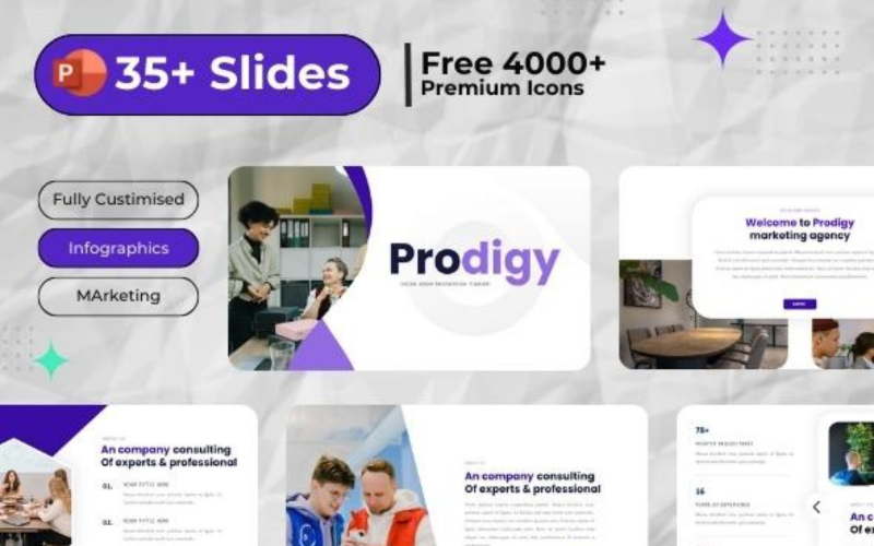 Prodigy - Dijital Pazarlama Ajansı Sunum Şablonu