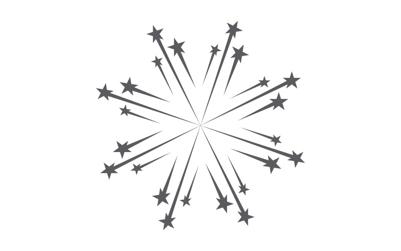 Значок Blast Star Шаблон векторной иллюстрации логотипа v.28