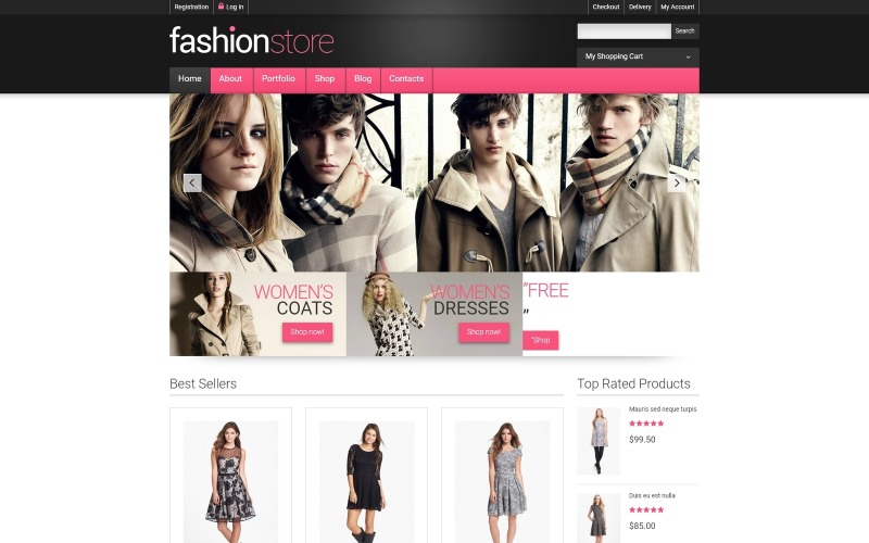 получение одежды онлайн woocommerce тема