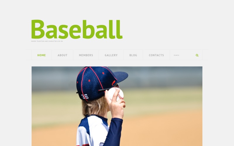 Thème WordPress réactif de baseball