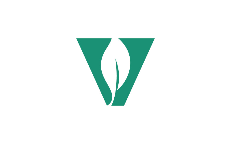 Conception et modèle de logo V. Initiales créatives de l'icône V basées sur des lettres vectorielles.1