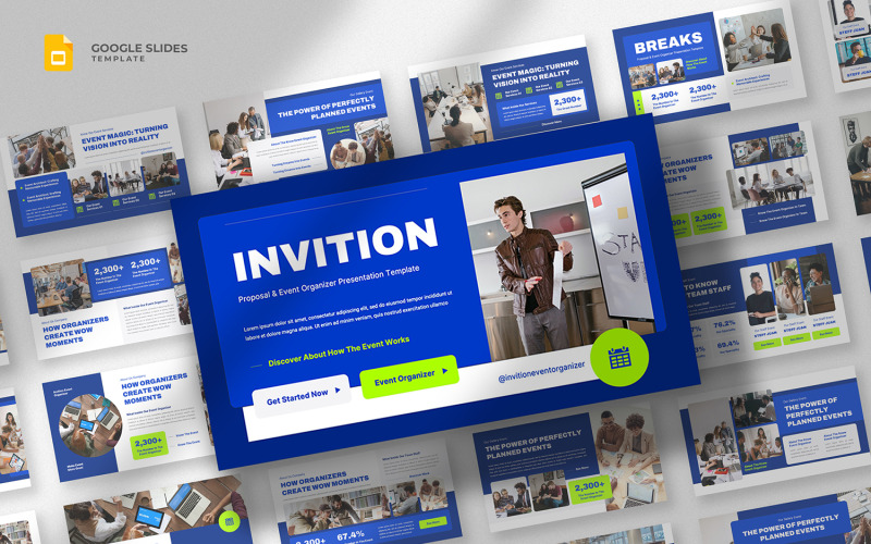 Convite - Proposta de Evento Google Slides Template