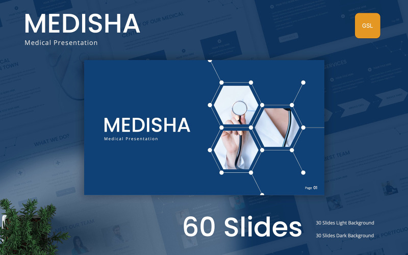 Medisha - Plantilla de Google Slides sobre temas médicos