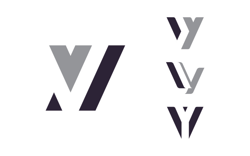 Progettazione e modello del logo V. Iniziali dell'icona V creativa basate su lettere in vettore.14