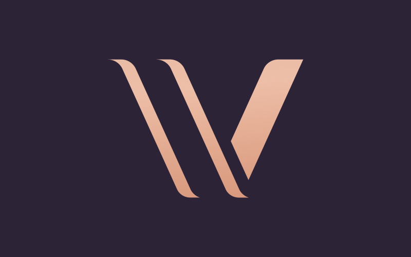 V Logo Design and template. Creative V icon initials based Letters in ...