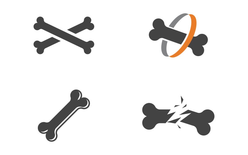 Кістка векторної icon собака forensics icon Векторні ілюстрації v.1