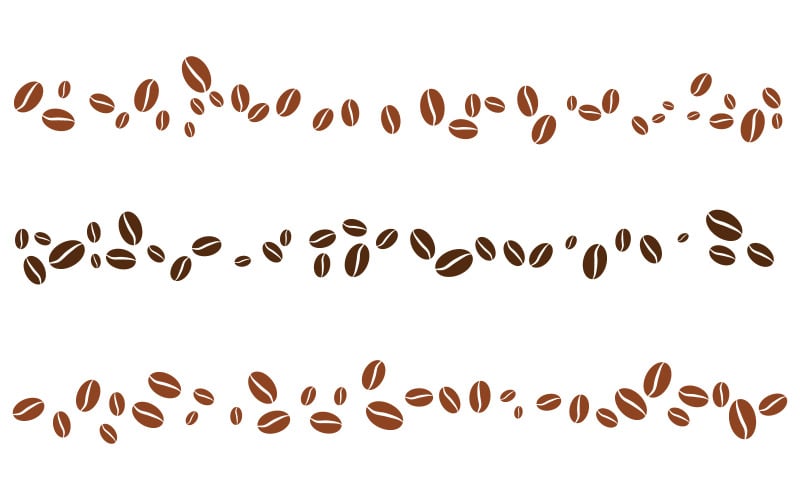 Koffieboon café icoon vector illustratie sjabloon v.30