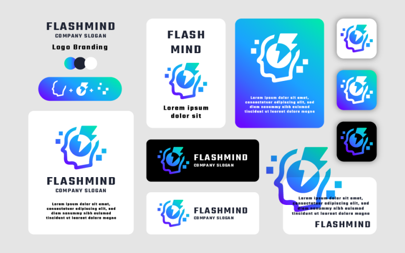 Logo della tecnologia Flash Mind