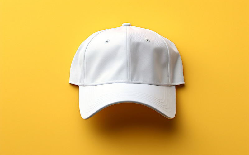 Modelo de fundo de boné branco