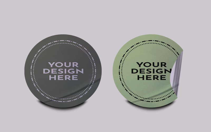 Sticker Mockup Template Design -92